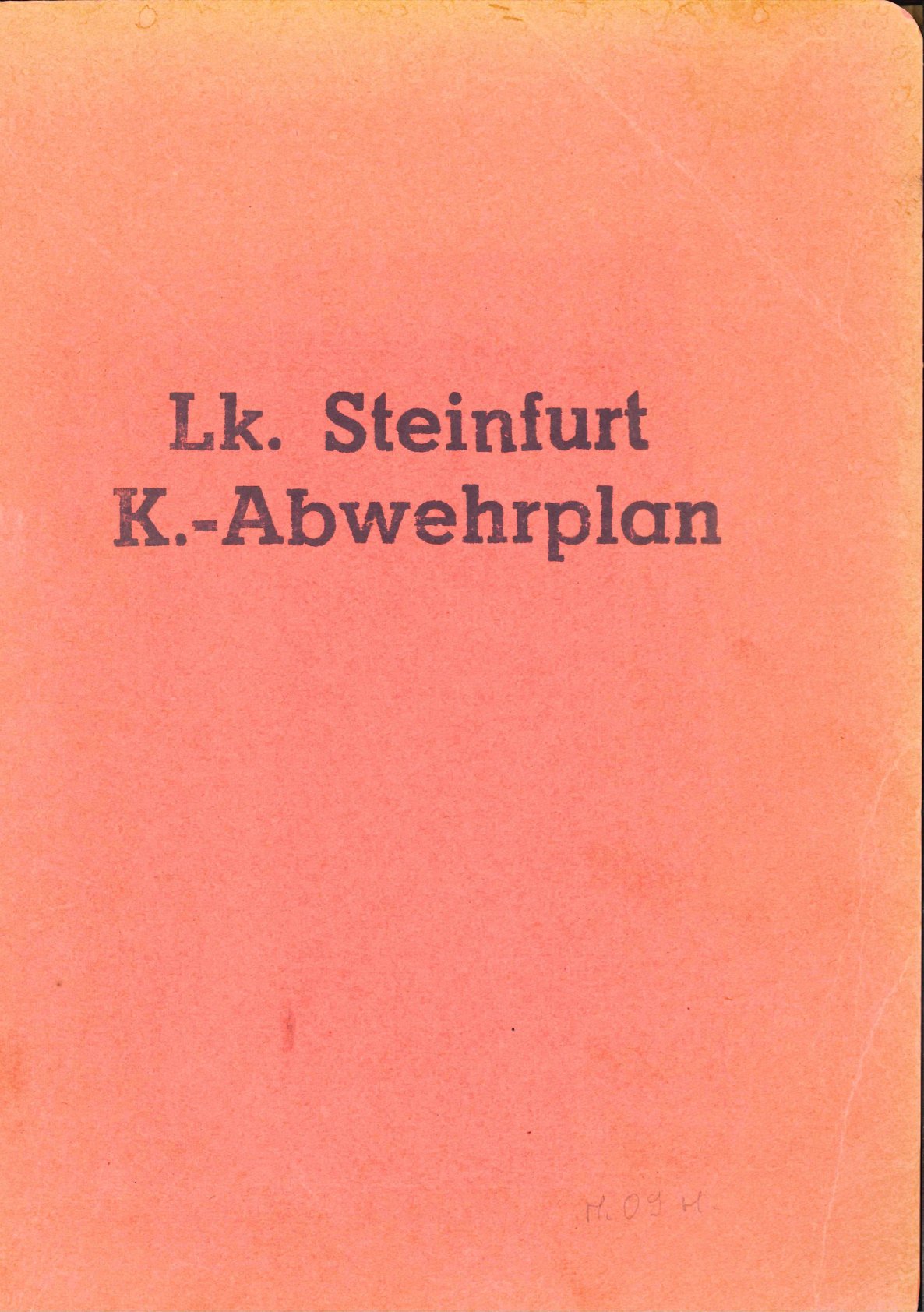 Katastrophenabwehrplan Landkreis Steinfurt Katastrophenabwehrplan Landkreis Steinfurt